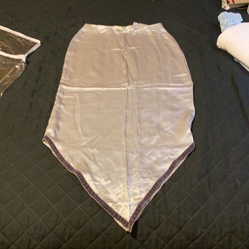 Exact Change Strapless Dress Metallic Silver Size 9 View 6